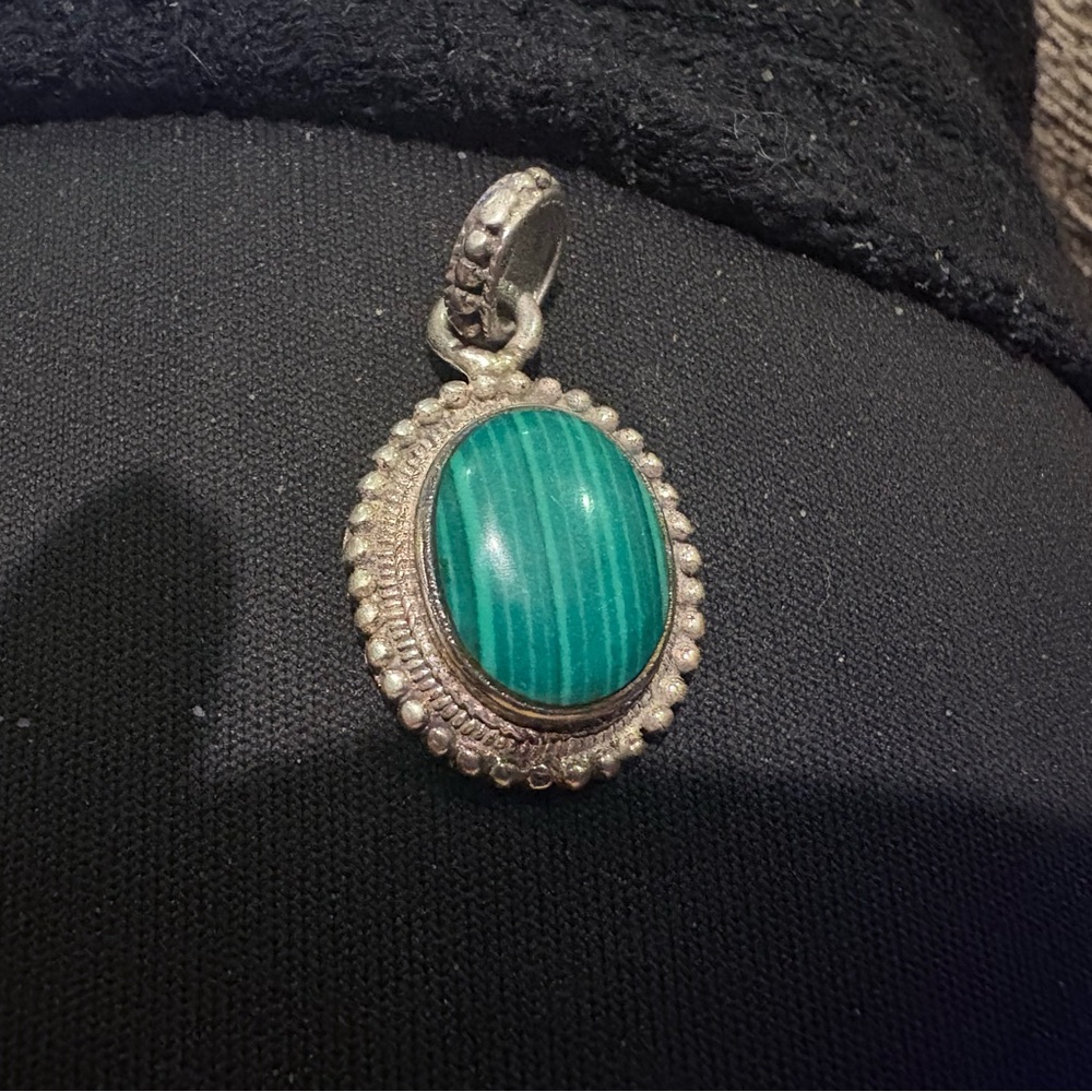 Malachite Pendant Necklace